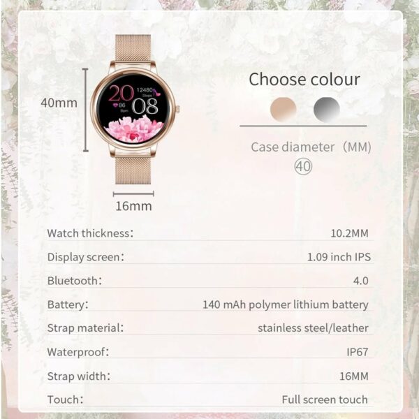 Anita – Beautiful Feminine Multifunction Smart Watch [official Retailer]
