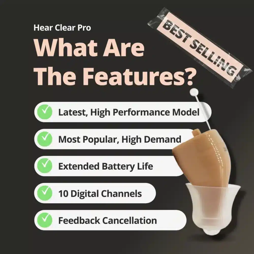 Hear Clear Pro Invisible (ITC) Hearing Aid - Official Retailer