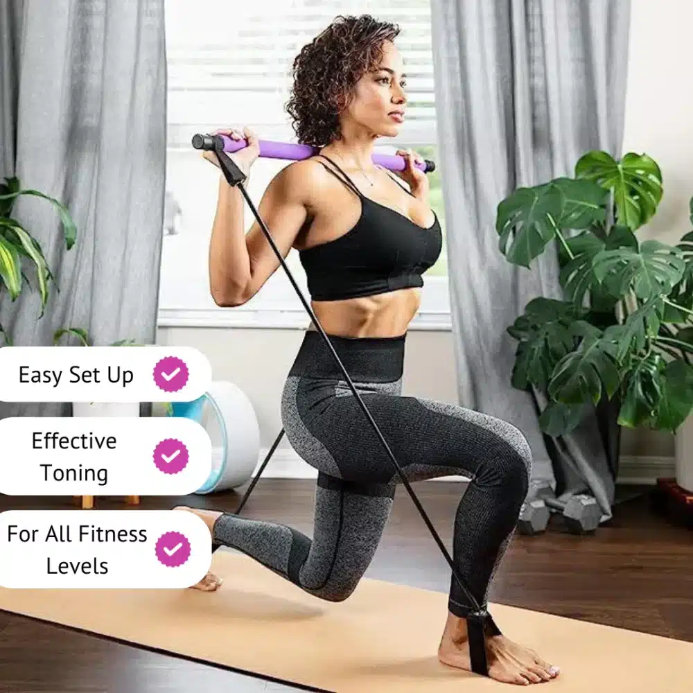 FlexiBar™ Multi Functional Pilates Bar - Official Retailer - Purple