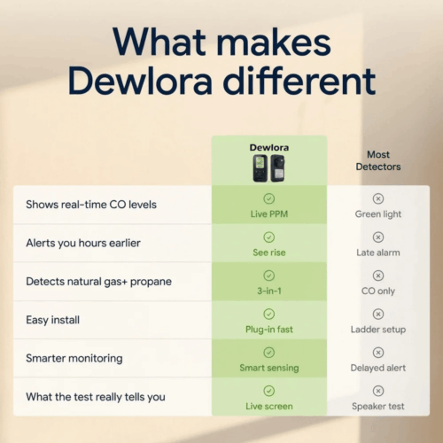 Dewlora 4 In 1 CO Detector (Official Retailer) [year]