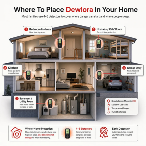 Dewlora 4 In 1 CO Detector (Official Retailer) [year]