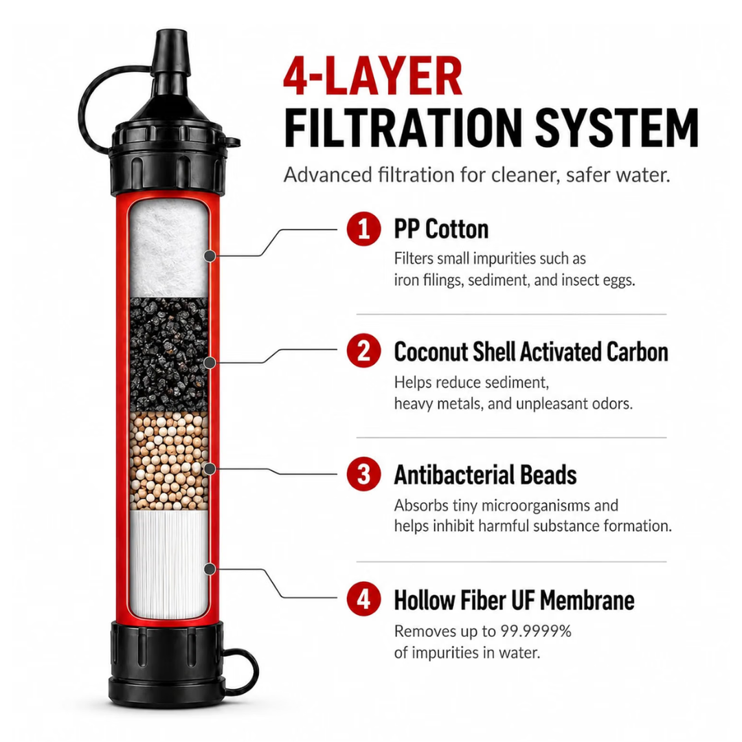 RAVIK Survival Straw (Upgraded Version) - Official Retailer